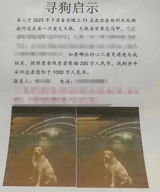 “悬赏千万寻狗”,郑州警方通报核实结果(图2) 7.png