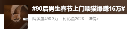 “90后”男生春节上门喂猫预计能赚16万元?律师提醒(图1) 1.png