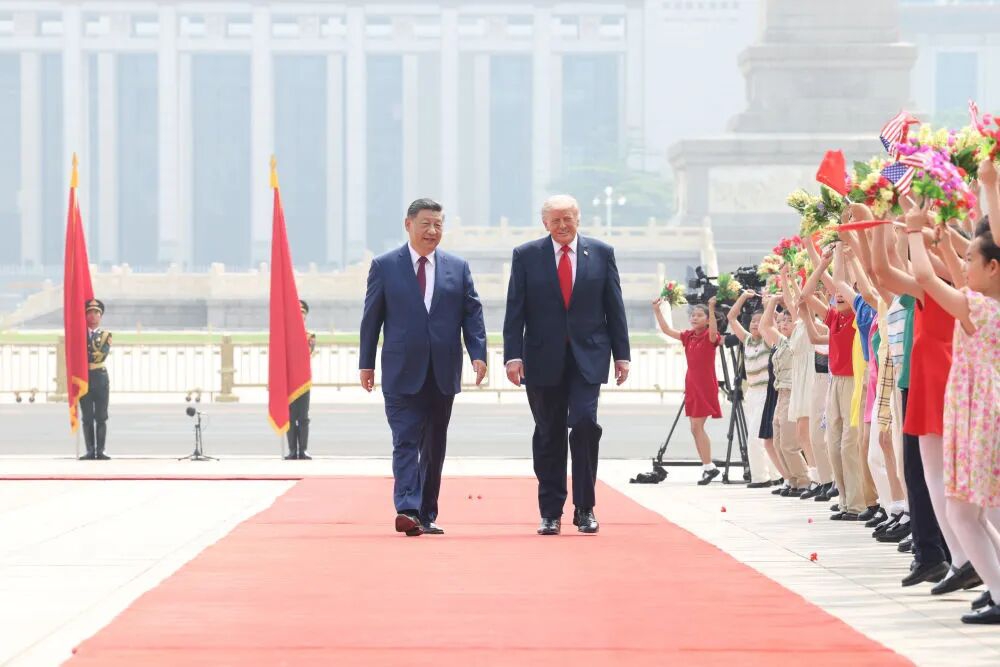 图讯|习近平为美国总统特朗普举行欢迎仪式(图7) 7.jpg
